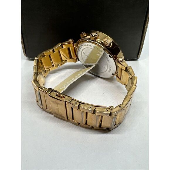 Michael Kors Parker MK5491 Women's Gold Stainless Steel Analog Dial Watch JNA203 - Picture 10 of 11